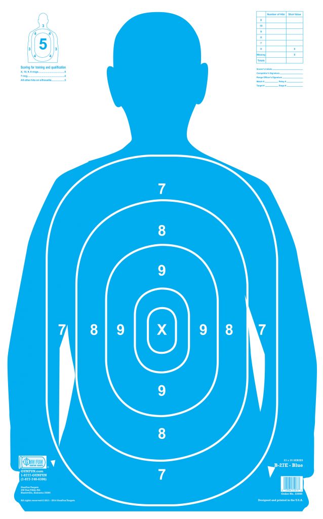 B27E Blue (22060) - Military & Police Targets, Inc. 833-556 ...