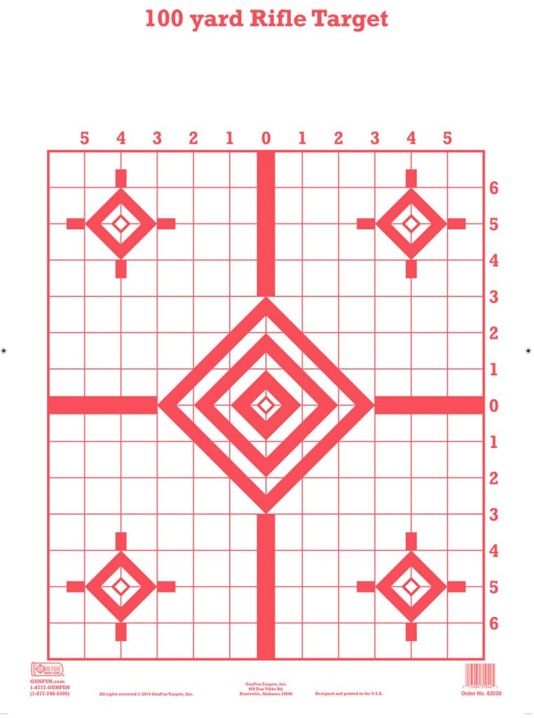 100 Yd Rifle Target (82030) - Military & Police Targets, Inc. 833-556 ...