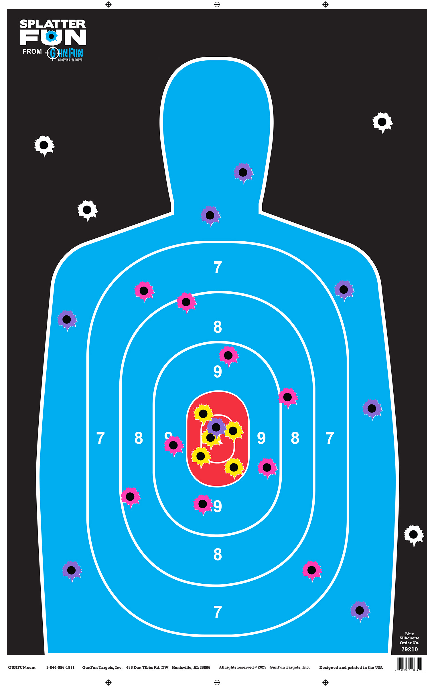 Splatter Blue Silhouette (79210)